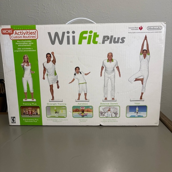 NINTENDO Wii Fit PLUS with Balance Board Bundle More Activities NEW Open Box